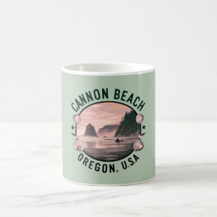 Cannon Beach Retro Vignette Coffee Mug