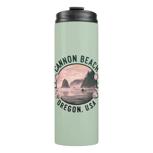 Cannon Beach Retro Vignette Thermal Tumbler