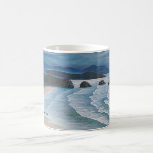 Cannon Beach Seascape Painting Coffee Mug