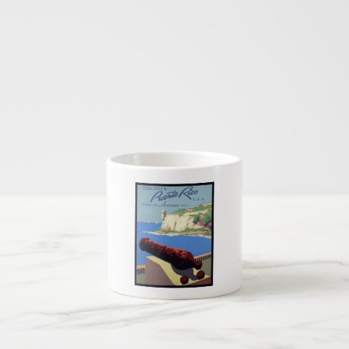 Cannon El Morro Fortress Puerto Rico Caribbean Sea Espresso Cup