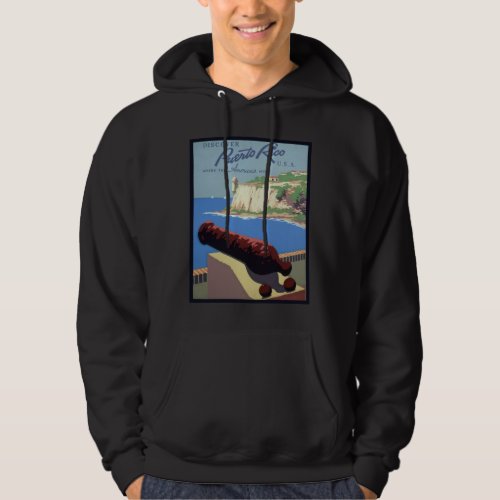 Cannon El Morro Fortress Puerto Rico Caribbean Sea Hoodie