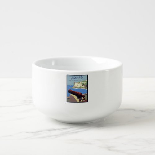 Cannon El Morro Fortress Puerto Rico Caribbean Sea Soup Mug