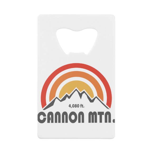 Cannon Mountain New Hampshire Credit Card Bottle Opener (Front)