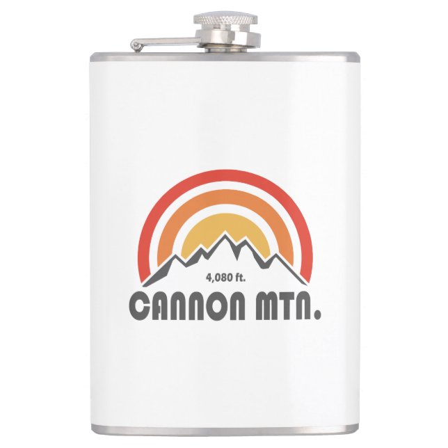 Cannon Mountain New Hampshire Flask (Front)