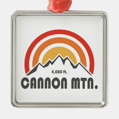 Cannon Mountain New Hampshire Metal Ornament