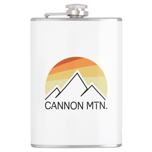 Cannon Mountain New Hampshire Retro Flask (Front)