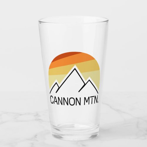 Cannon Mountain New Hampshire Retro Glass