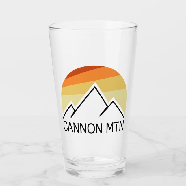 Cannon Mountain New Hampshire Retro Glass (Front)