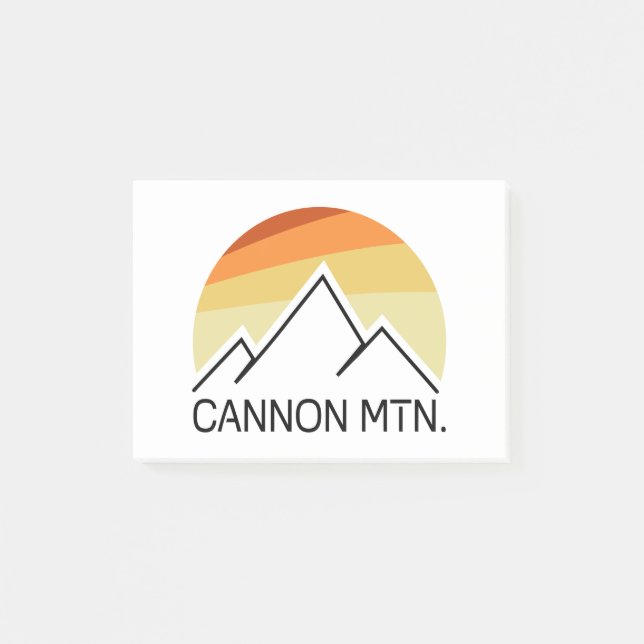 Cannon Mountain New Hampshire Retro Post-it Notes (Front)