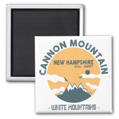 Cannon Mountain New Hampshire _ Retro Souvenirs Ma Magnet