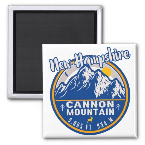 Cannon Mountain New Hampshire _ Retro Souvenirs Magnet