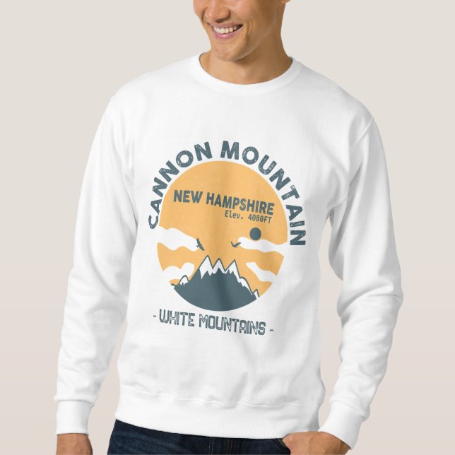 Cannon Mountain New Hampshire - Retro vintage Sweatshirt (Front)