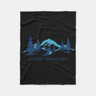 Cannon Mountain New Hampshire Ski Resort Skiing Sk Fleece Blanket