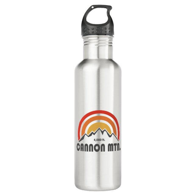 Cannon Mountain New Hampshire Stainless Steel Water Bottle (Front)