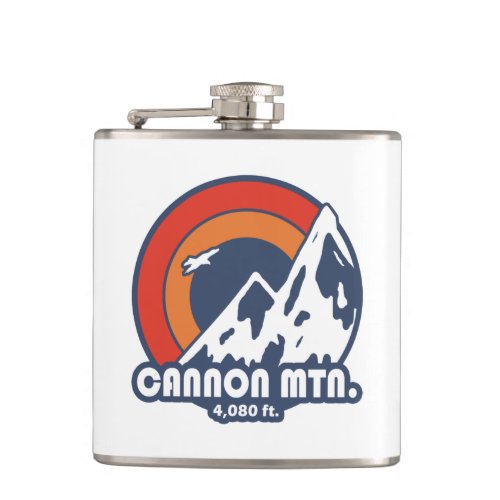 Cannon Mountain New Hampshire Sun Eagle Flask