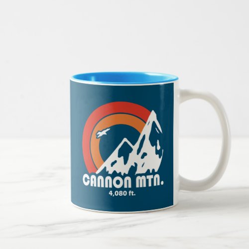 Cannon Mountain New Hampshire Sun Eagle Two_Tone Coffee Mug