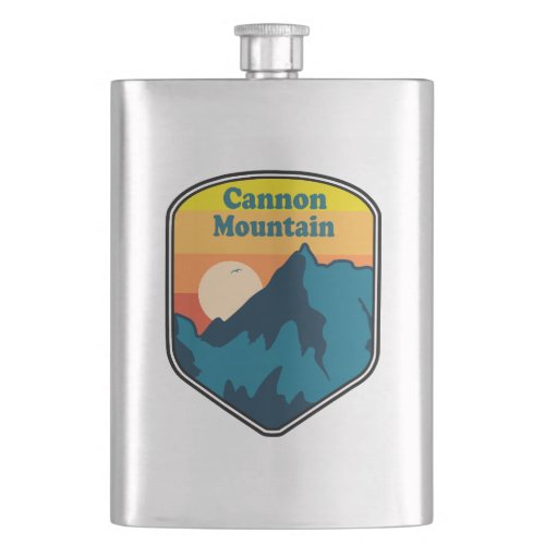 Cannon Mountain New Hampshire Sunrise Flask