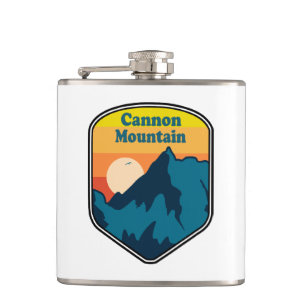 Cannon Mountain New Hampshire Sunrise Flask