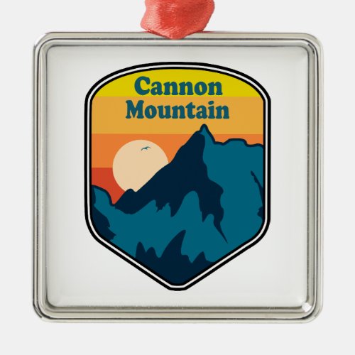 Cannon Mountain New Hampshire Sunrise Metal Ornament