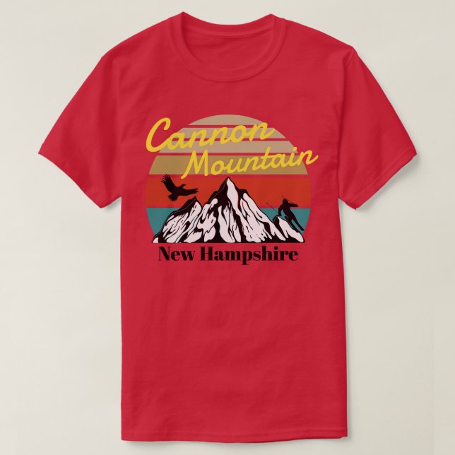 Cannon Mountain ski New Hampshire T-Shirt (Design Front)