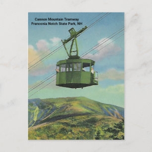 Cannon Mt. New Hampshire Tramway Vintage Postcard