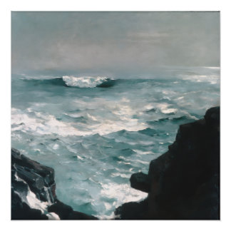 Cannon Rock (1895) Oil On Canvas Poster