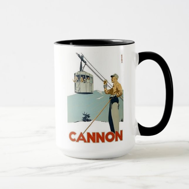 Cannon Ski Poster Mug (Right)