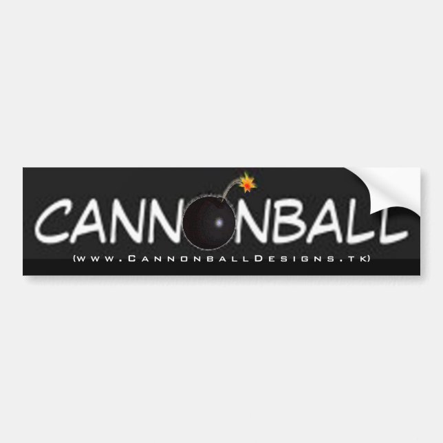 Cannonball Designs Bumper Sticker (Front)