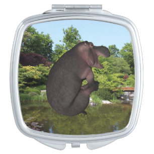 Cannonball Hippo Makeup Mirror