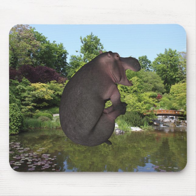 Cannonball Hippo Mouse Pad (Front)