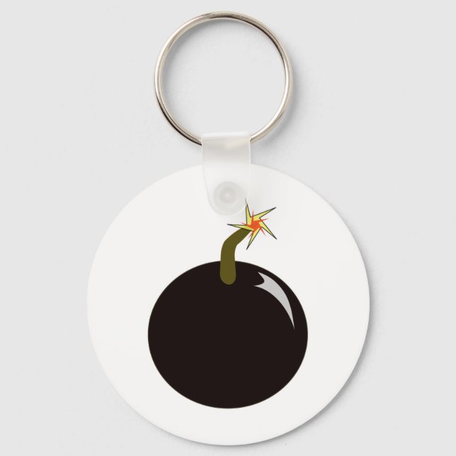 Cannonball Round Shot Bomb Cannon Ball Pirate Keychain (Front)