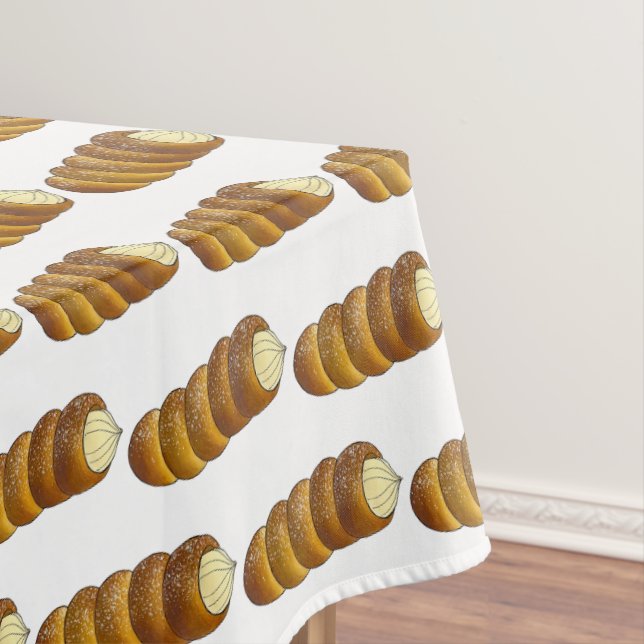 Cannoncini Italian Bakery Cream Horn Pastry Food Tablecloth (In Situ)
