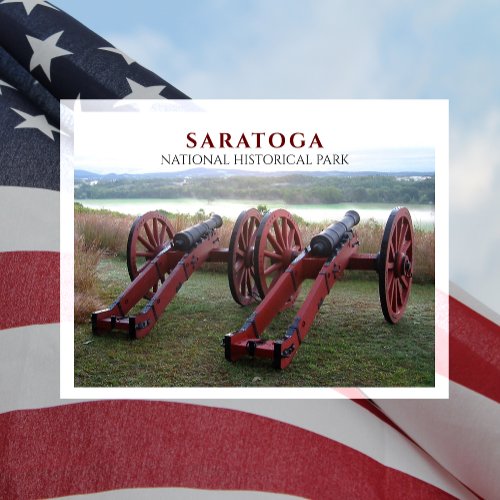 Cannons Bernis Heights Battle of Saratoga Postcard