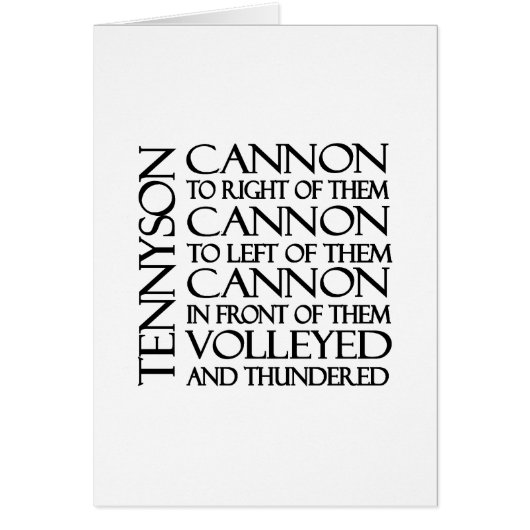 Cannons Cards (Front)