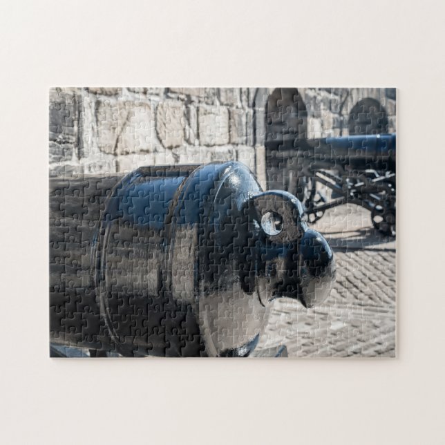 Cannons Edinburgh Castle. Jigsaw Puzzle (Horizontal)