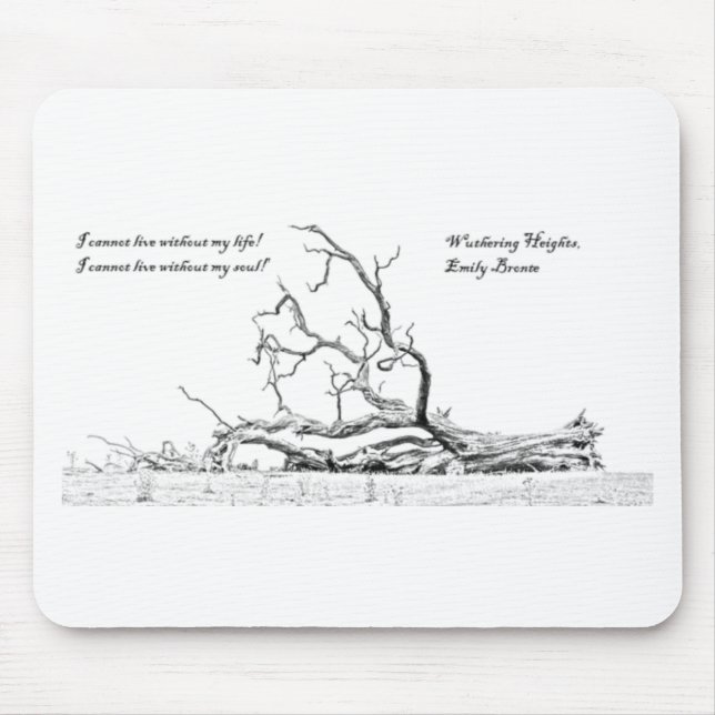 Cannot Live Without My Soul Wuthering Heights Mouse Pad (Front)