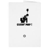 Cannot poop! cards (Back)