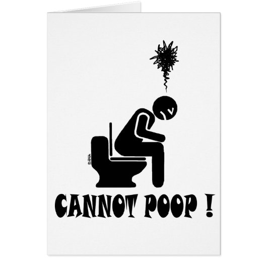 Cannot poop! cards (Front)