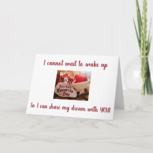 **CANNOT WAIT TO SHARE MY DREAM WITH YOU** HOLIDAY CARD
