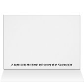 Canoe Alaska Cards (Inside Horizontal (Top))