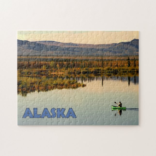 Canoe Alaska Jigsaw Puzzle (Horizontal)