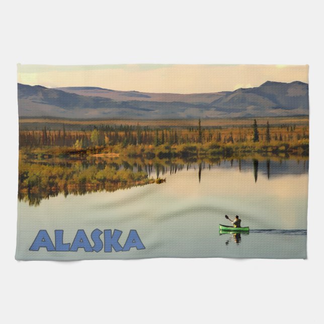 Canoe Alaska Towel (Horizontal)