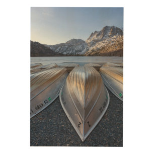 Canoe At The Lake Wood Wall Decor