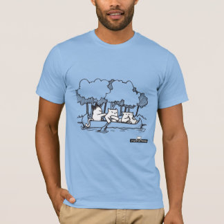 Canoe Cat by If Cats Had Thumbs T-Shirt