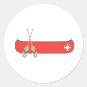 Canoe Classic Round Sticker