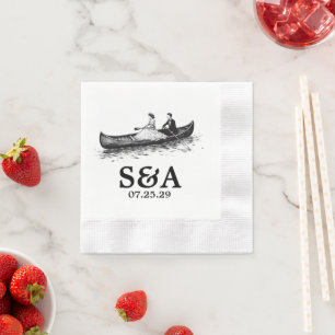 Canoe Couple Napkins