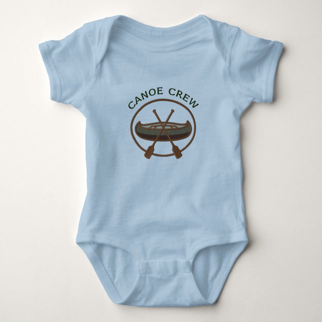 Canoe Crew Canoeing Logo Baby Bodysuit (Front)