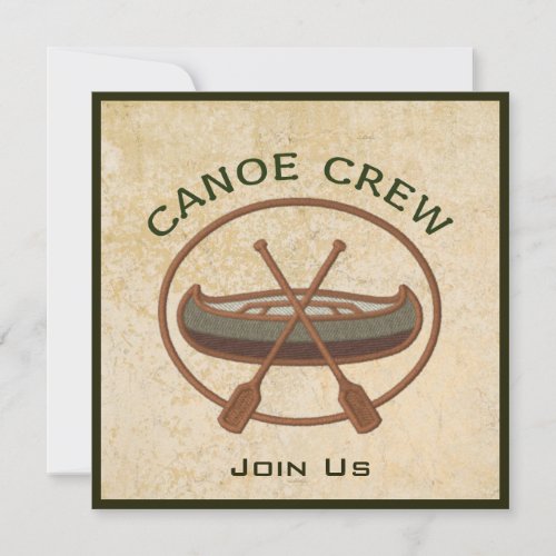 Canoe Crew Personalized Announcement