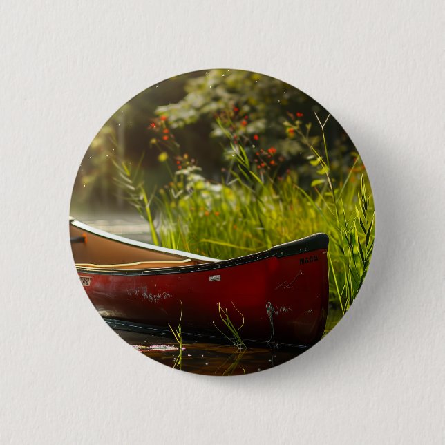 Canoe in a River Button (Front)