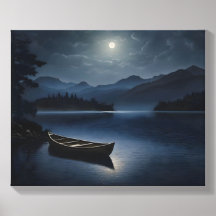 Canoe in the Moonlight